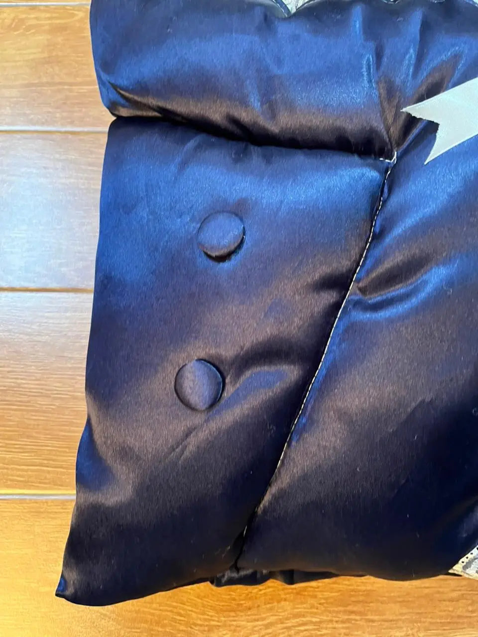 Little Flower – Soft Satin Newborn Baby Wrapping Nest with Pillow – Dark Blue - Little Flower