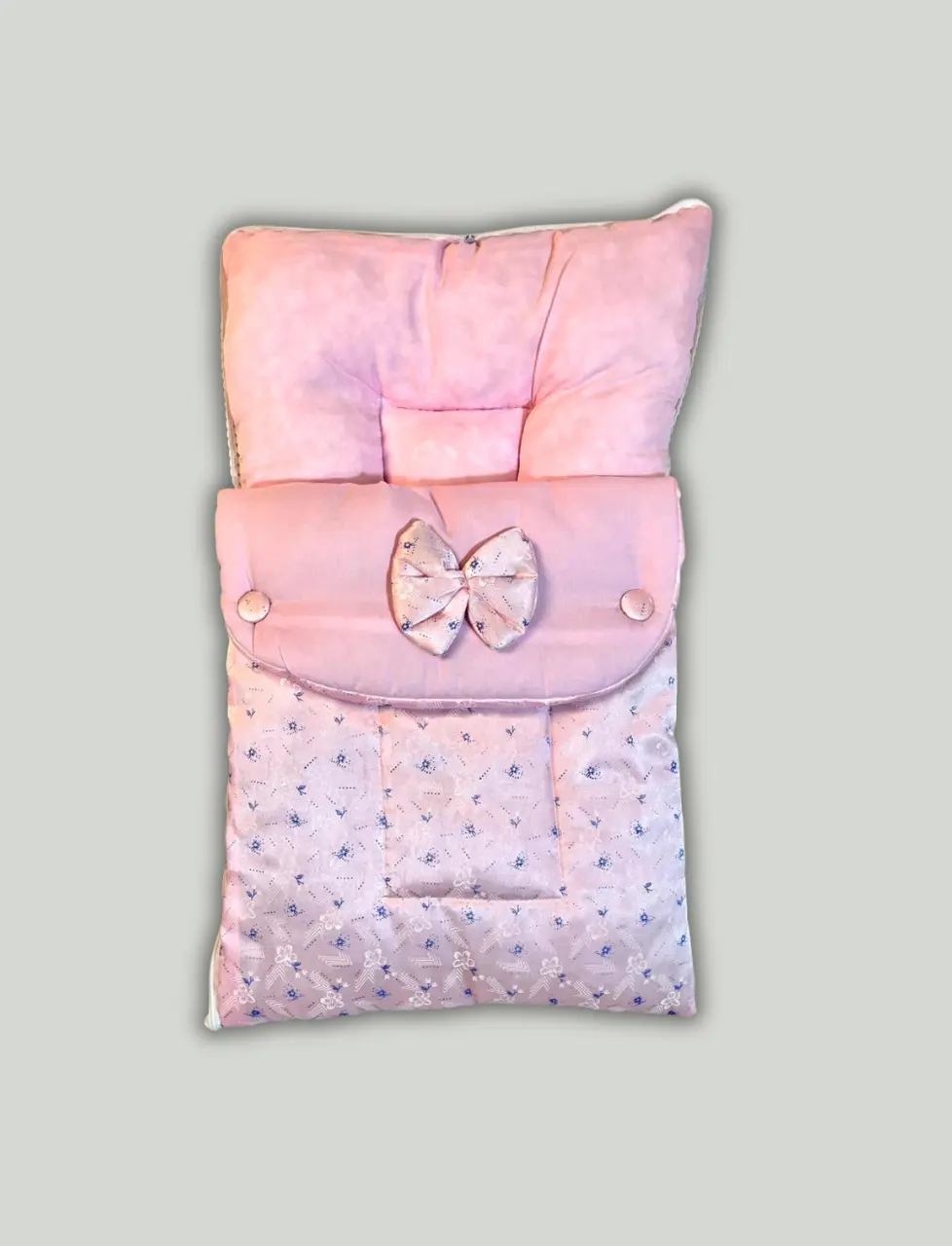 Little Flower Baby Carry Nest – Soft, Safe & Snuggly Sleep Pod on Pink (0–12 Months)