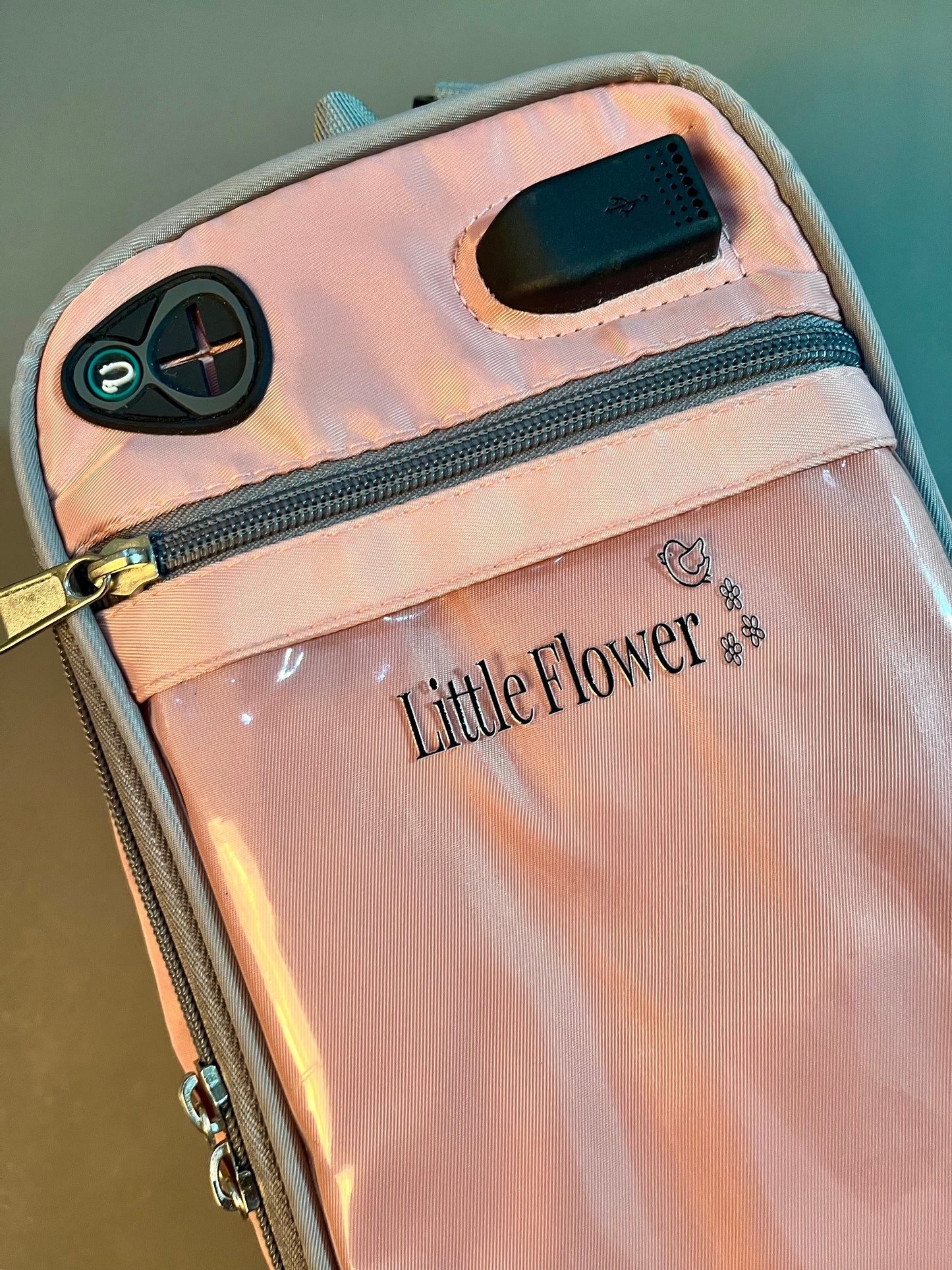 Multifunctional Baby Diaper Bag with USB Port – Waterproof, Spacious & Stylish Mommy Bag (Grey-Yellow)