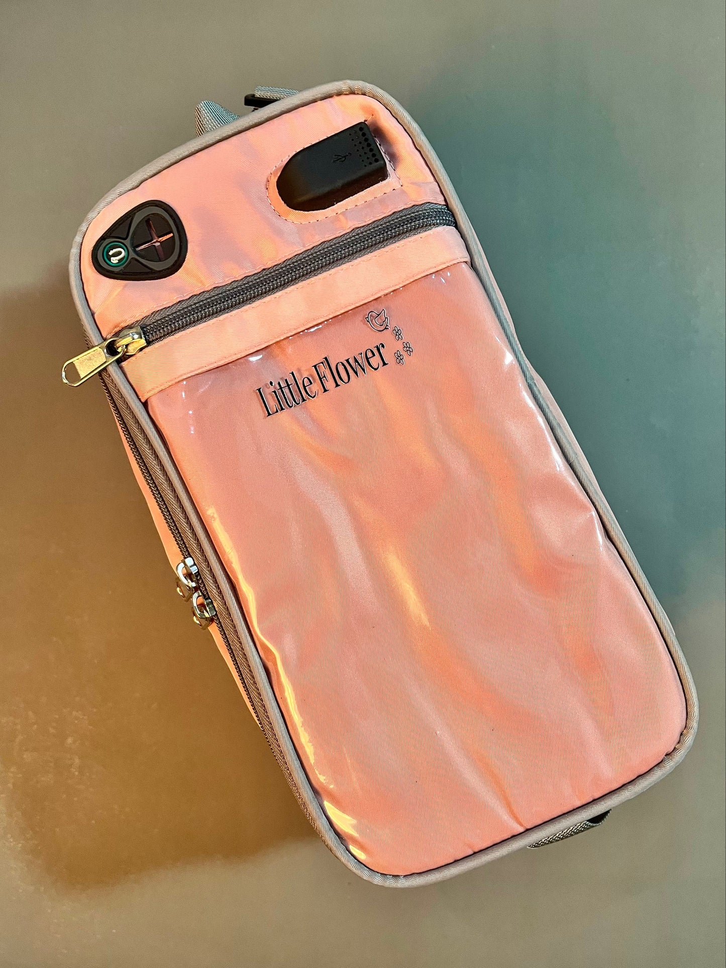 Multifunctional Baby Diaper Bag with USB Port – Waterproof, Spacious & Stylish Mommy Bag (Grey-Yellow)