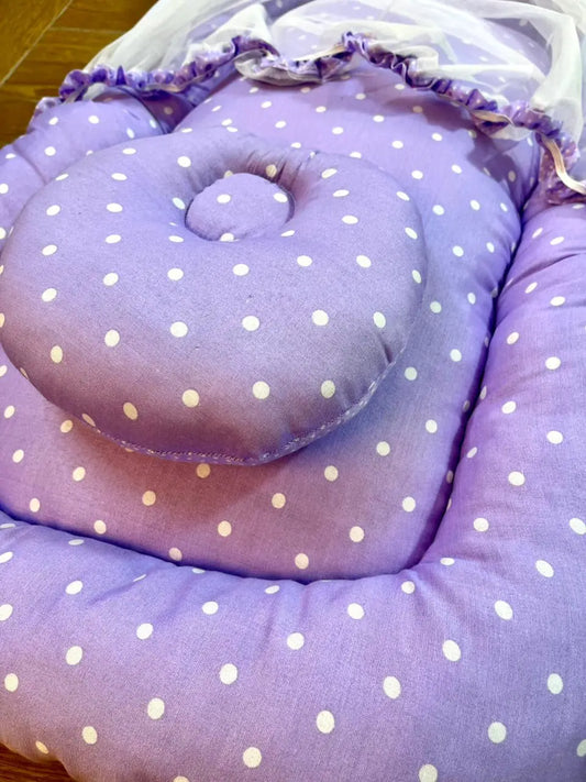 Baby Net Bed With Pillow - Little Flower 