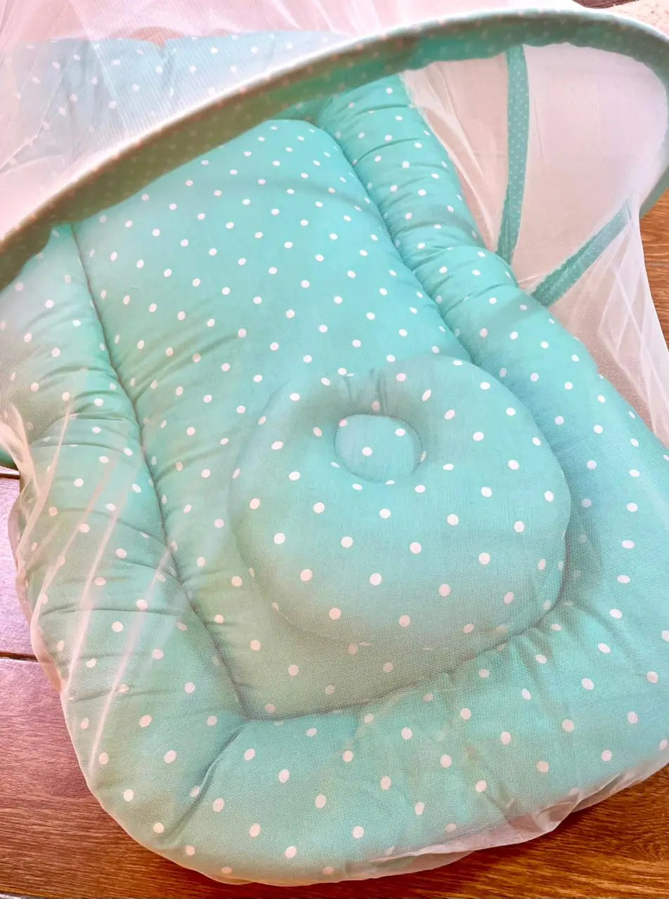 Baby Net Bed With Pillow - Little Flower 