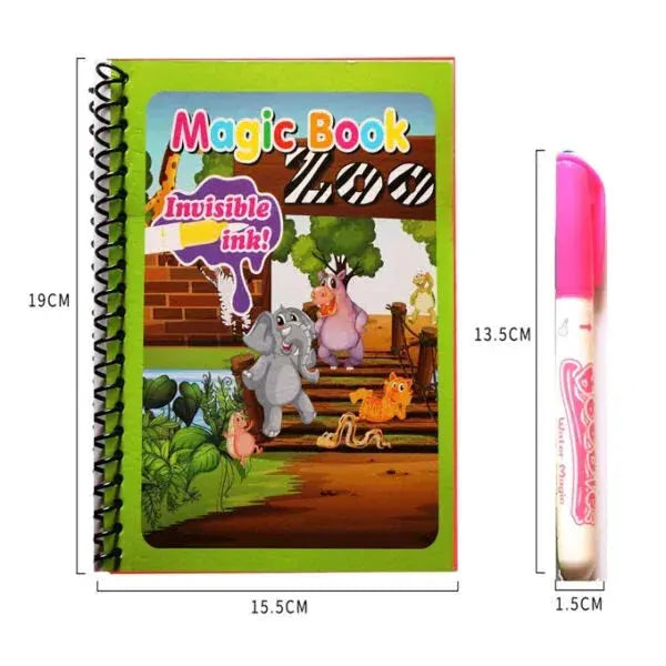 Little Flower Learning Bundle |4 Magic Water Books with 4 Pens + 4 Magic Practice Books with 10 refills - Little Flower 
