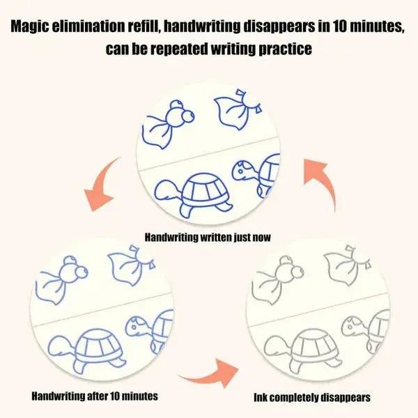 Little Flower Learning Bundle |4 Magic Water Books with 4 Pens + 4 Magic Practice Books with 10 refills - Little Flower 