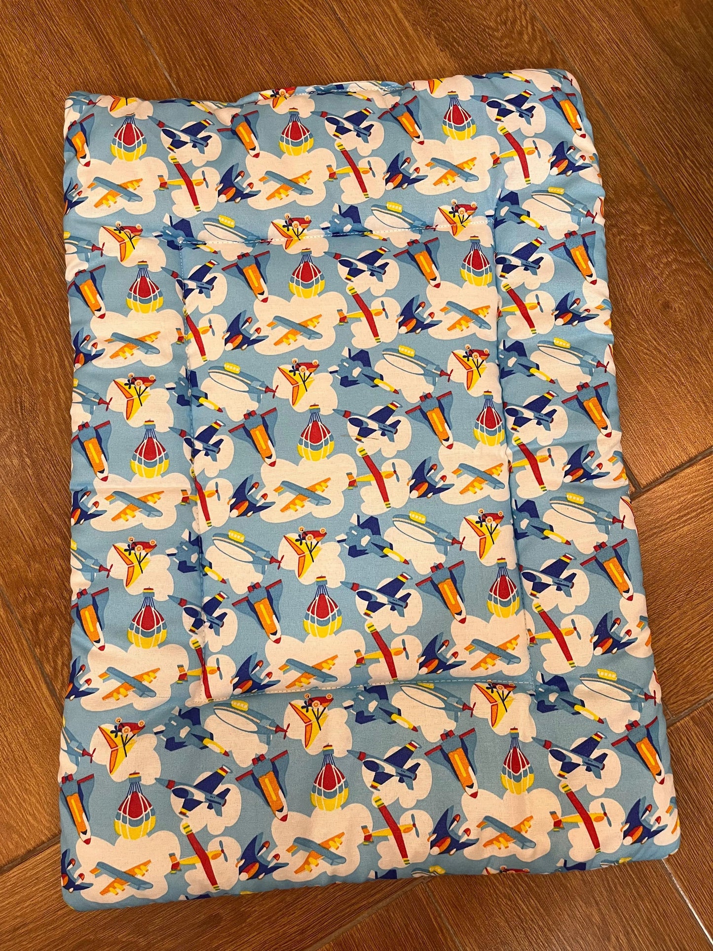 8Pc Baby Bedding Set on Soft Cotton Fabric with Planes Theme (0–2 Years) Little Flower