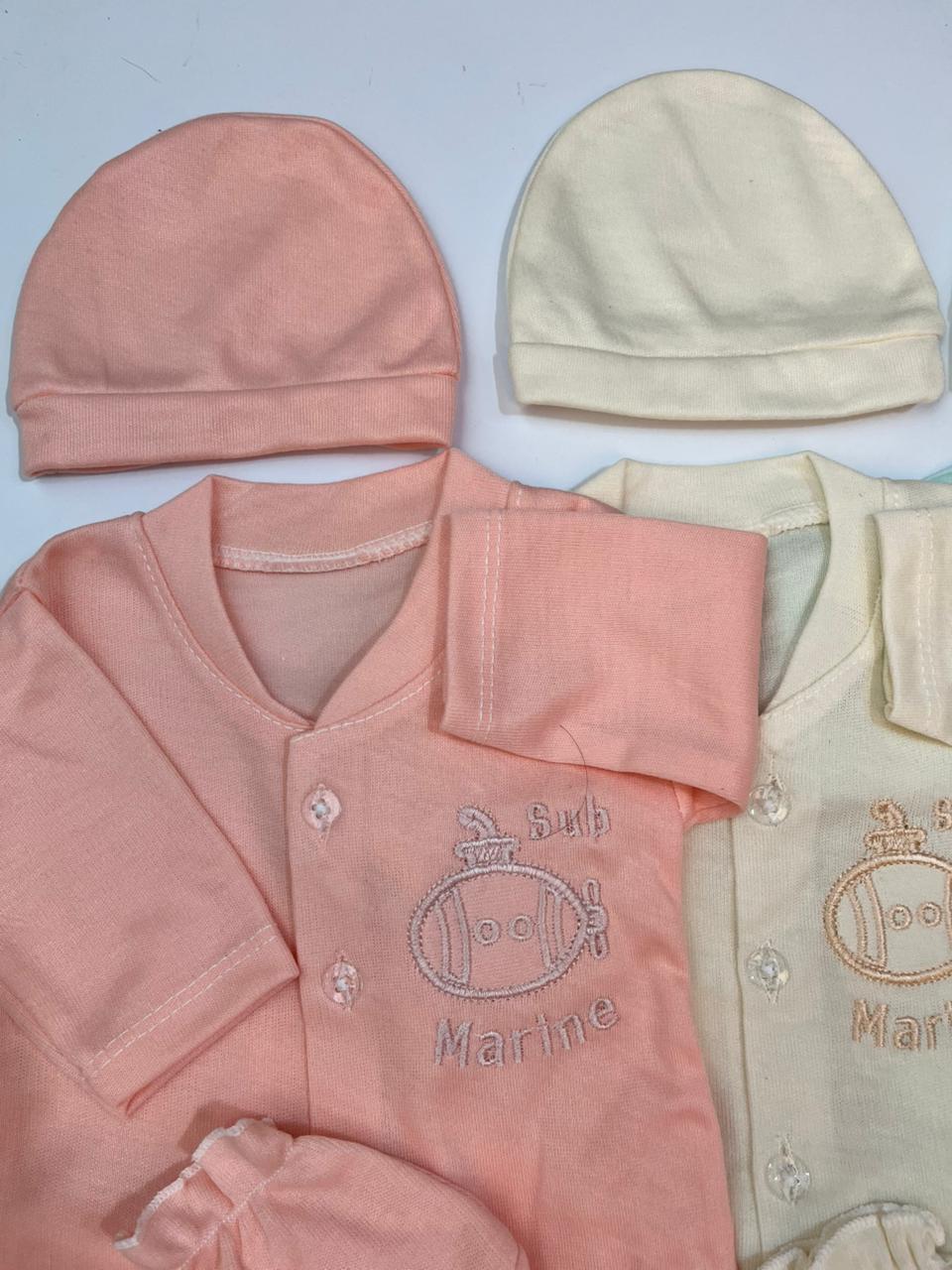 4-Piece Newborn Baby Clothing Set Pack of 3 | Soft Fabric Outfit for 0–6 Months