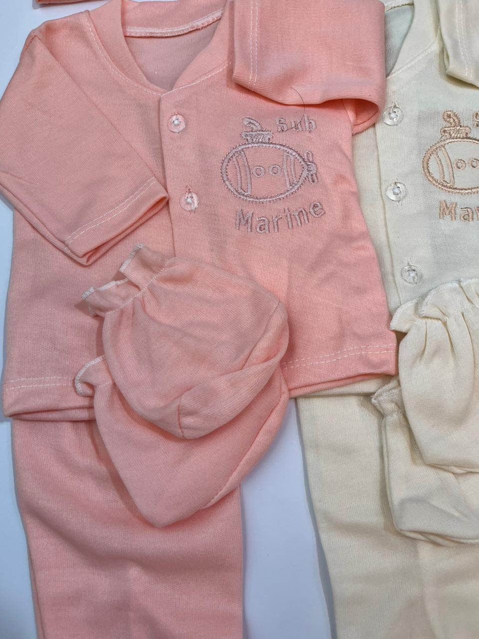 4-Piece Newborn Baby Clothing Set Pack of 3 | Soft Fabric Outfit for 0–6 Months