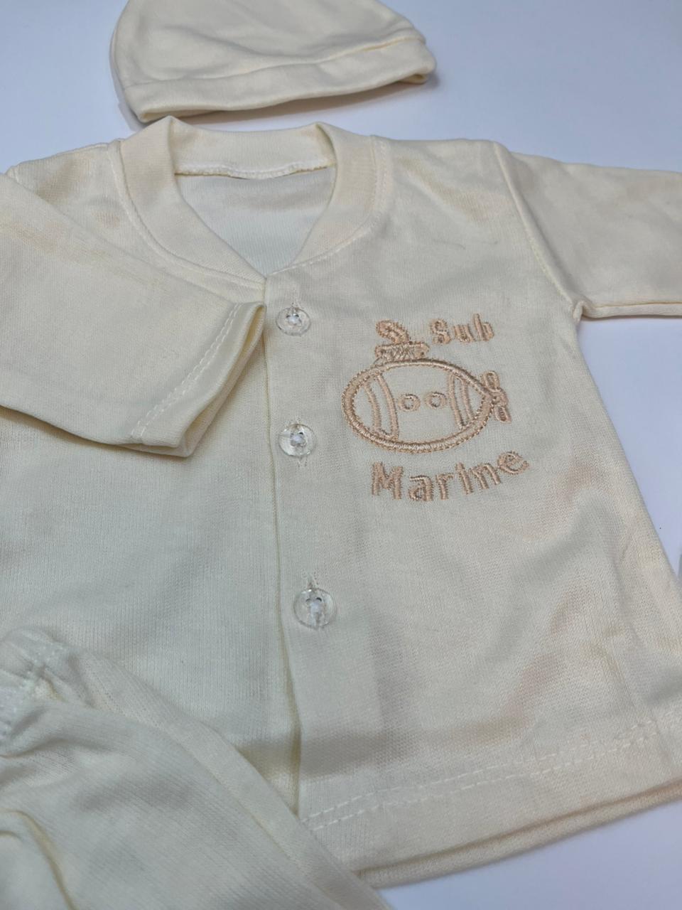 4-Piece Newborn Baby Clothing Set Pack of 3 | Soft Fabric Outfit for 0–6 Months