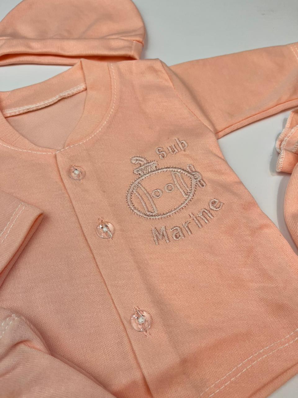 4-Piece Newborn Baby Clothing Set Pack of 3 | Soft Fabric Outfit for 0–6 Months