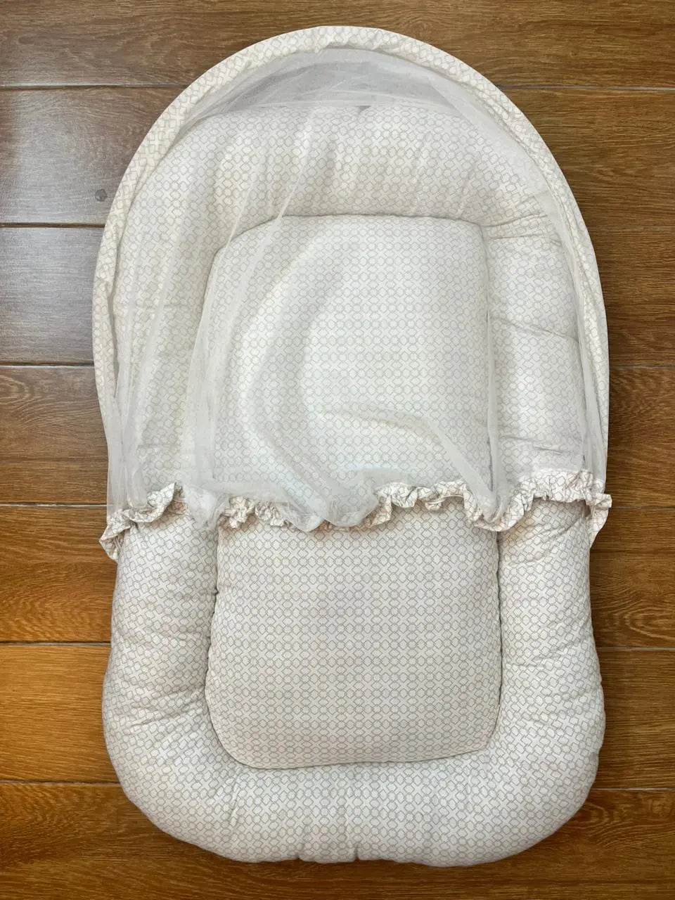Baby Net Bed With Pillow | Brown box