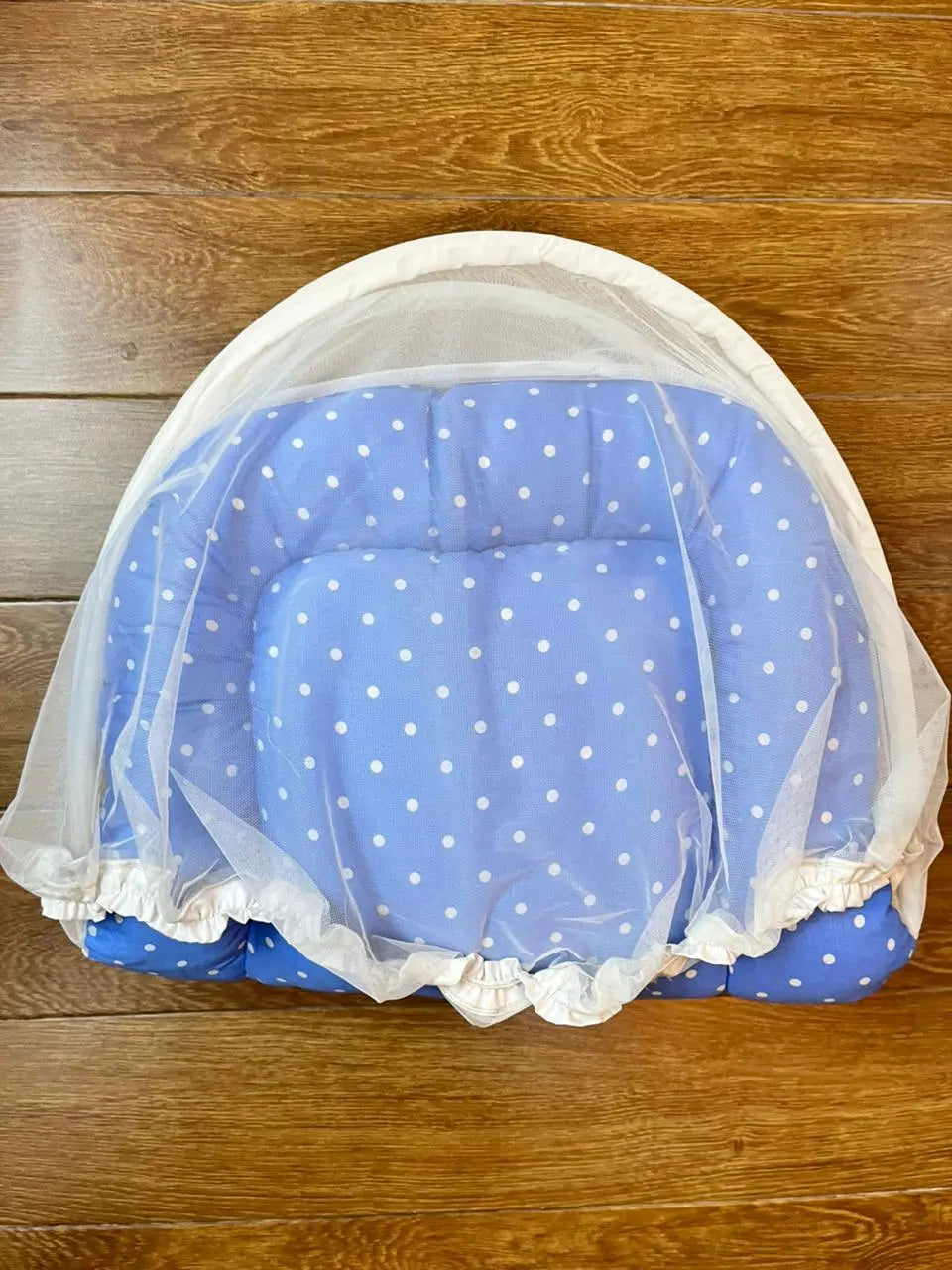 Baby Net Bed With Pillow | Light blue big bot  Chicken