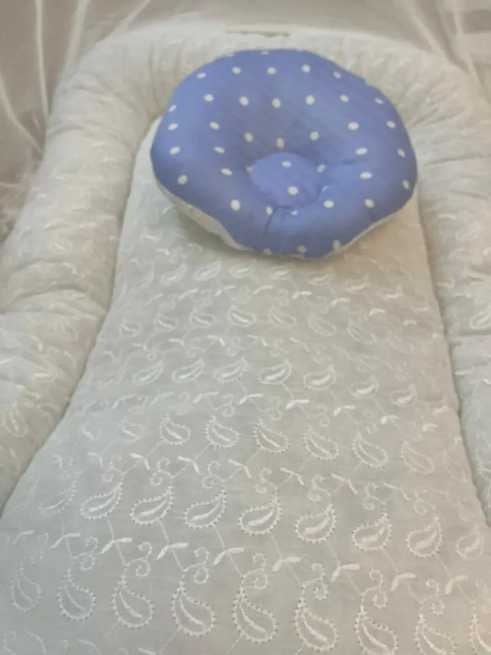 Baby Net Bed With Pillow | Light blue big bot  Chicken