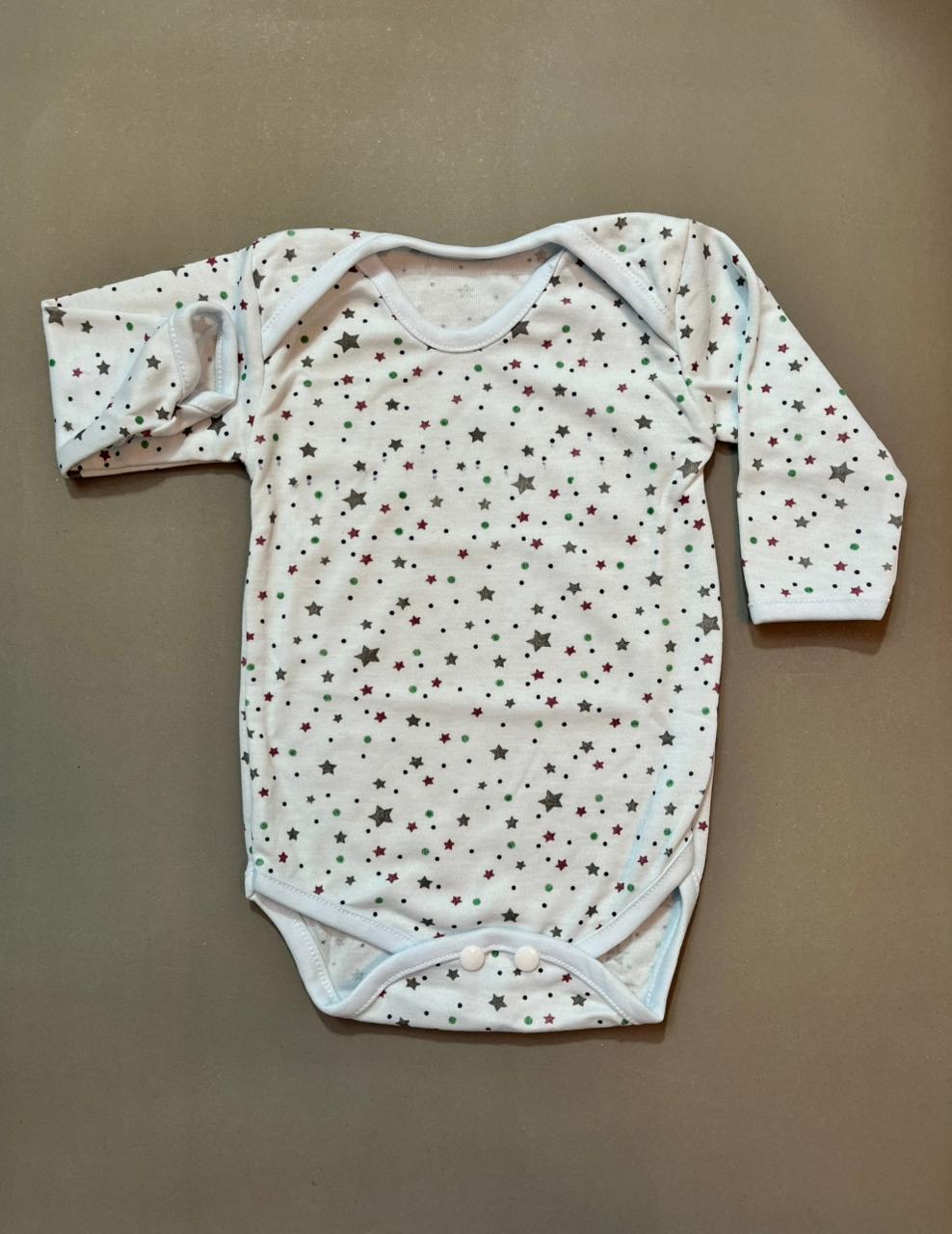 Half Body Romper Set Pack  of 3 – Soft Cotton, Comfortable & Easy Snap Closure (0–6 Months)