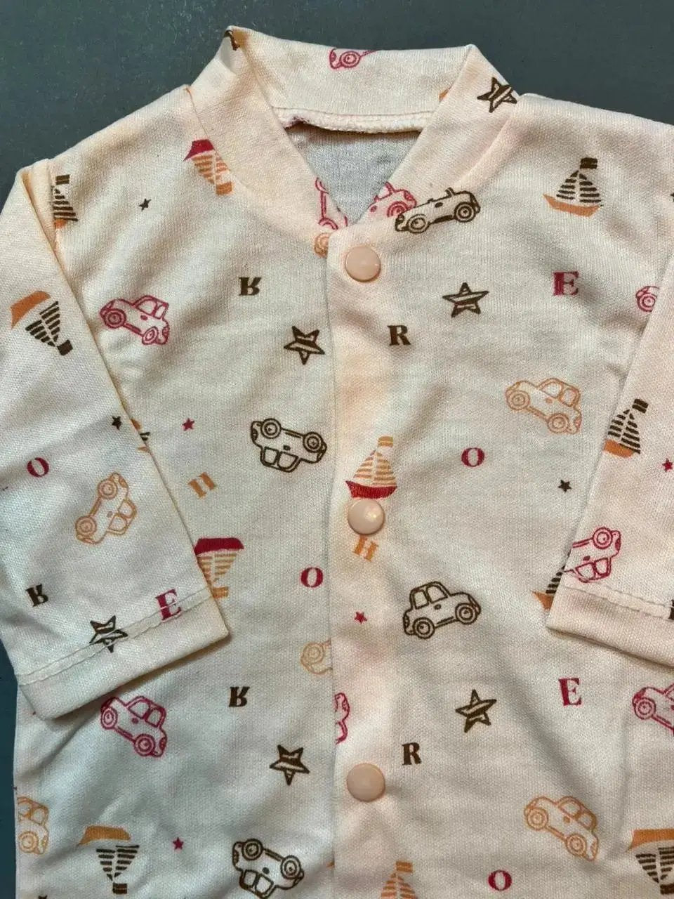 Full Body Romper Set Pack of 3 – Soft Cotton Full Body Sleepsuits (0–6 Months)