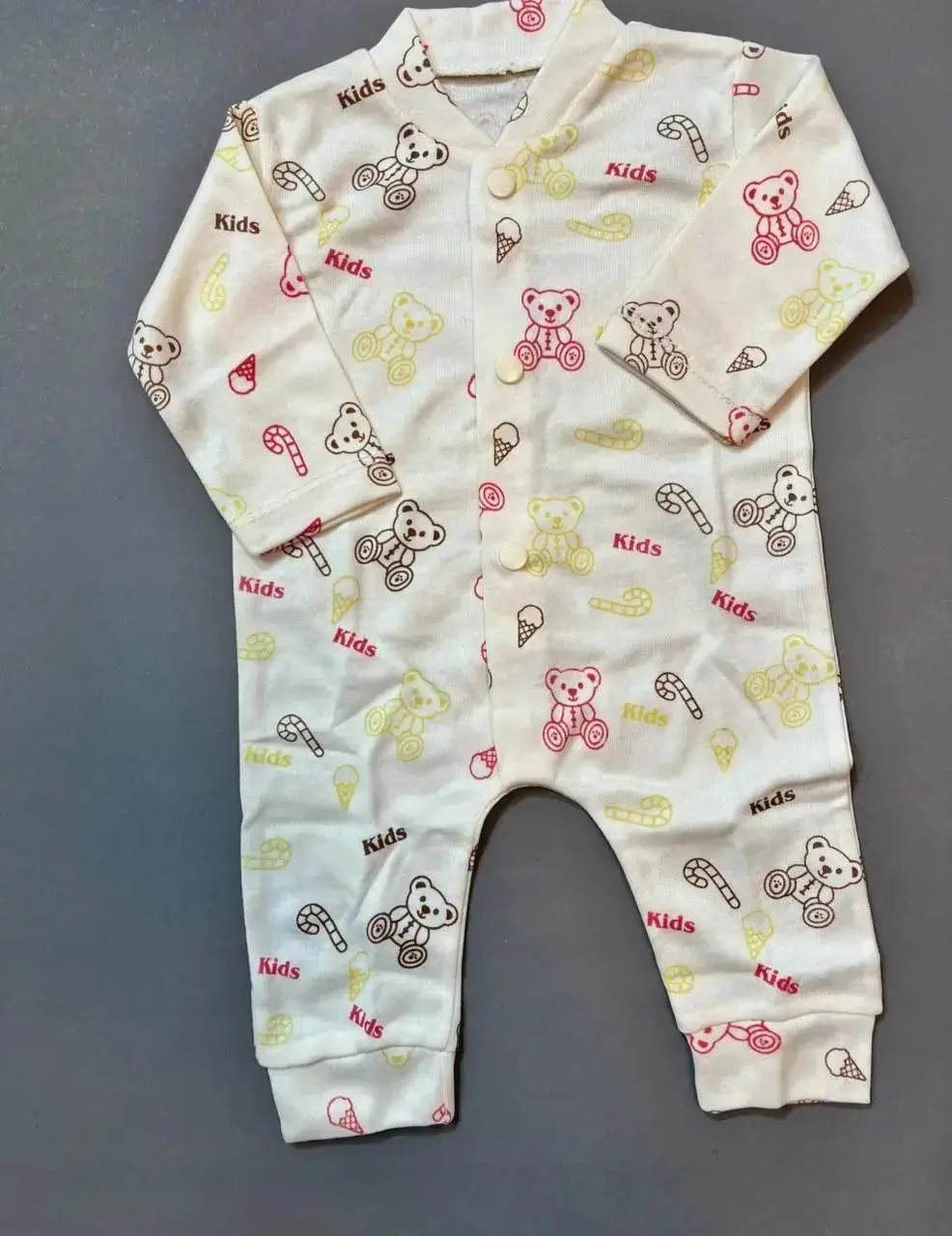 Full Body Romper Set Pack of 3 – Soft Cotton Full Body Sleepsuits (0–6 Months)