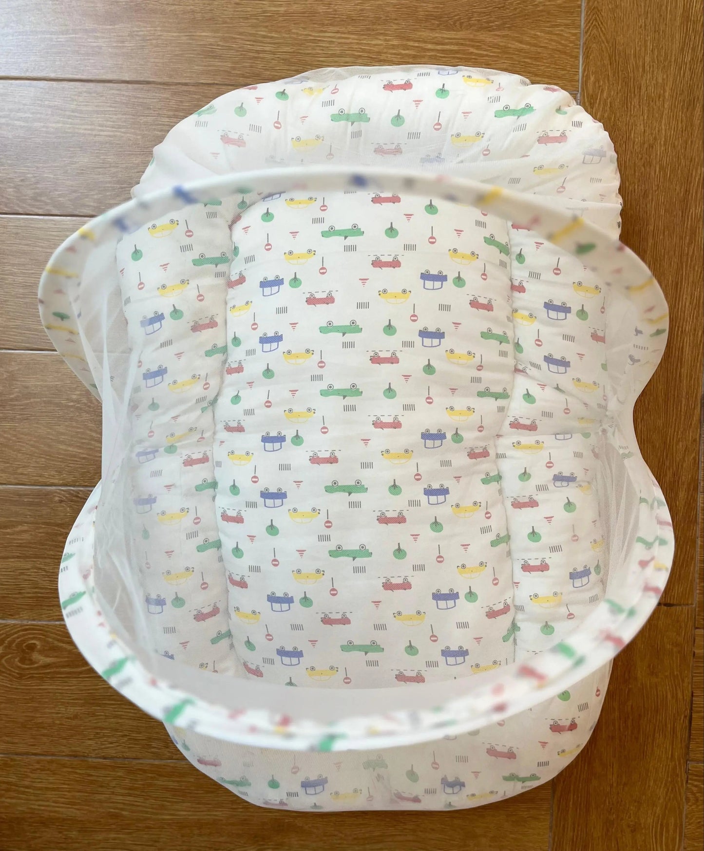 8Pc Baby Bedding Set on Soft Cotton Fabric with Car Theme (0–2 Years) Little Flower