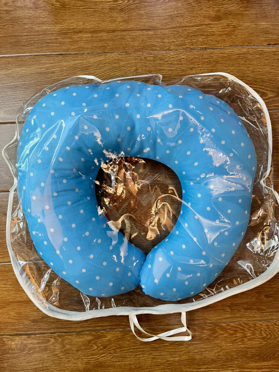 Soft Cotton Nursing Pillow for Moms & Babies – Comfortable Feeding Support Cushion (0–2 Years)