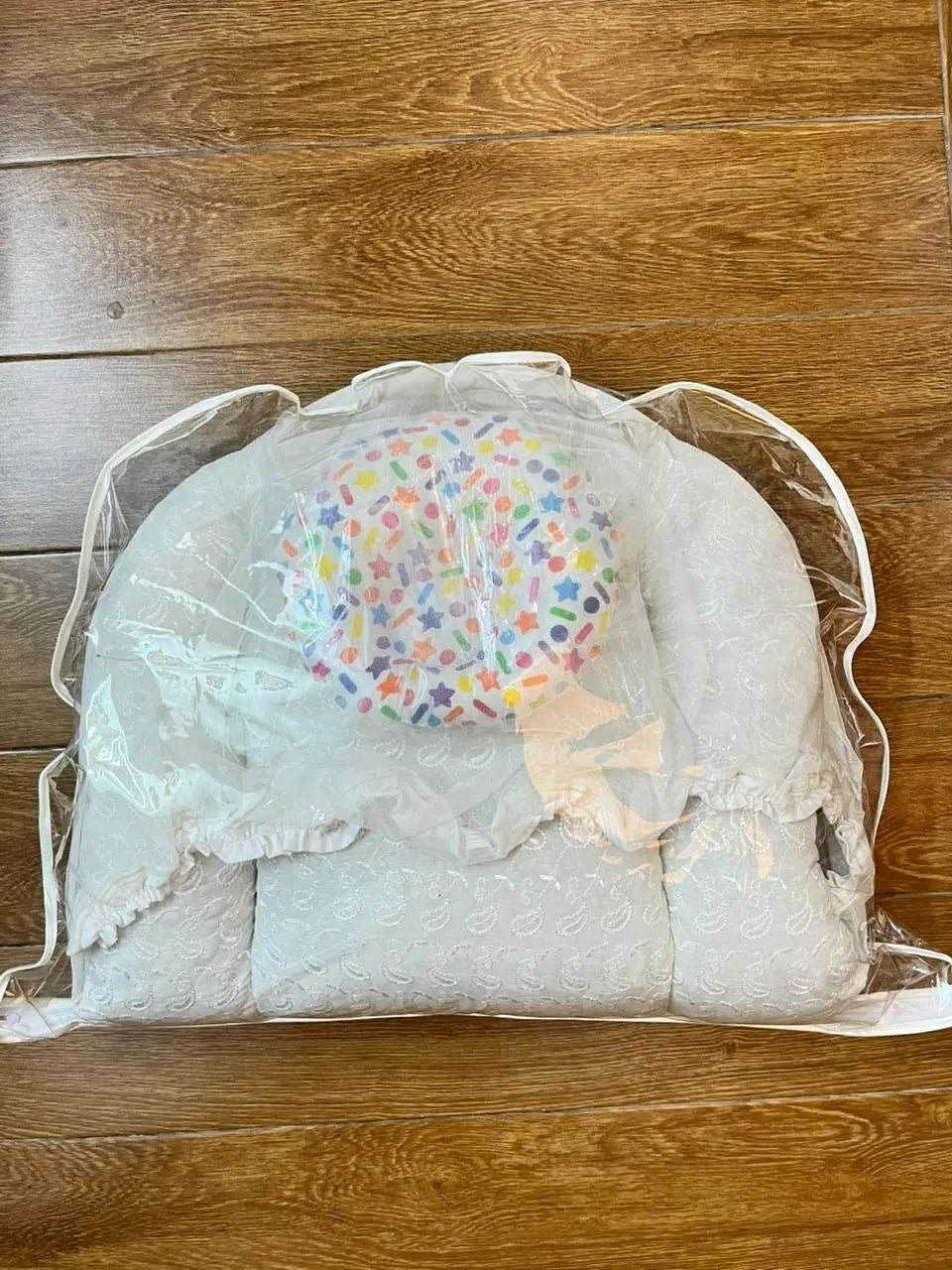Baby Net Bed With Pillow | Colorful star Chicken