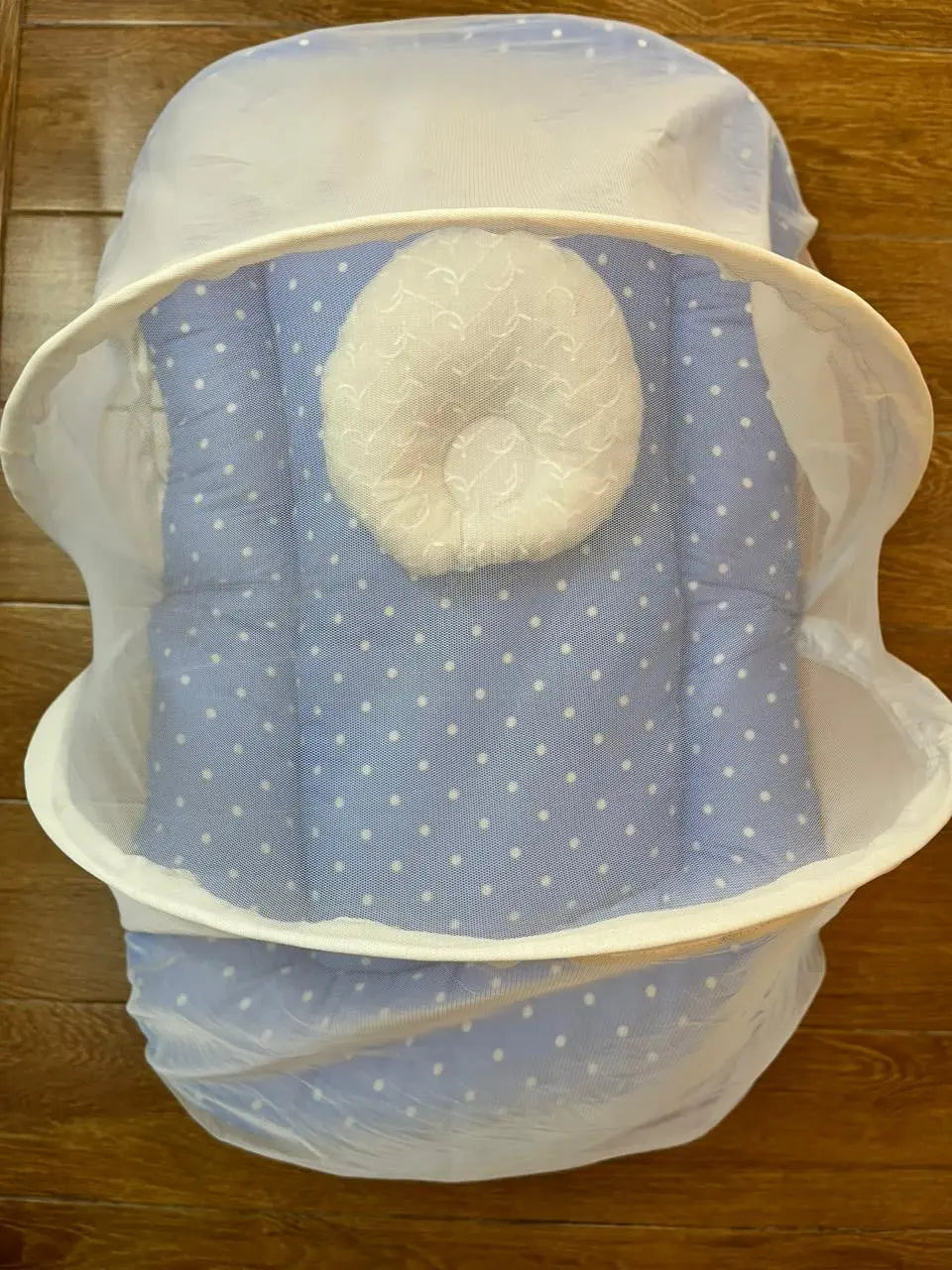 Baby Net Bed With Pillow | Light blue big bot  Chicken