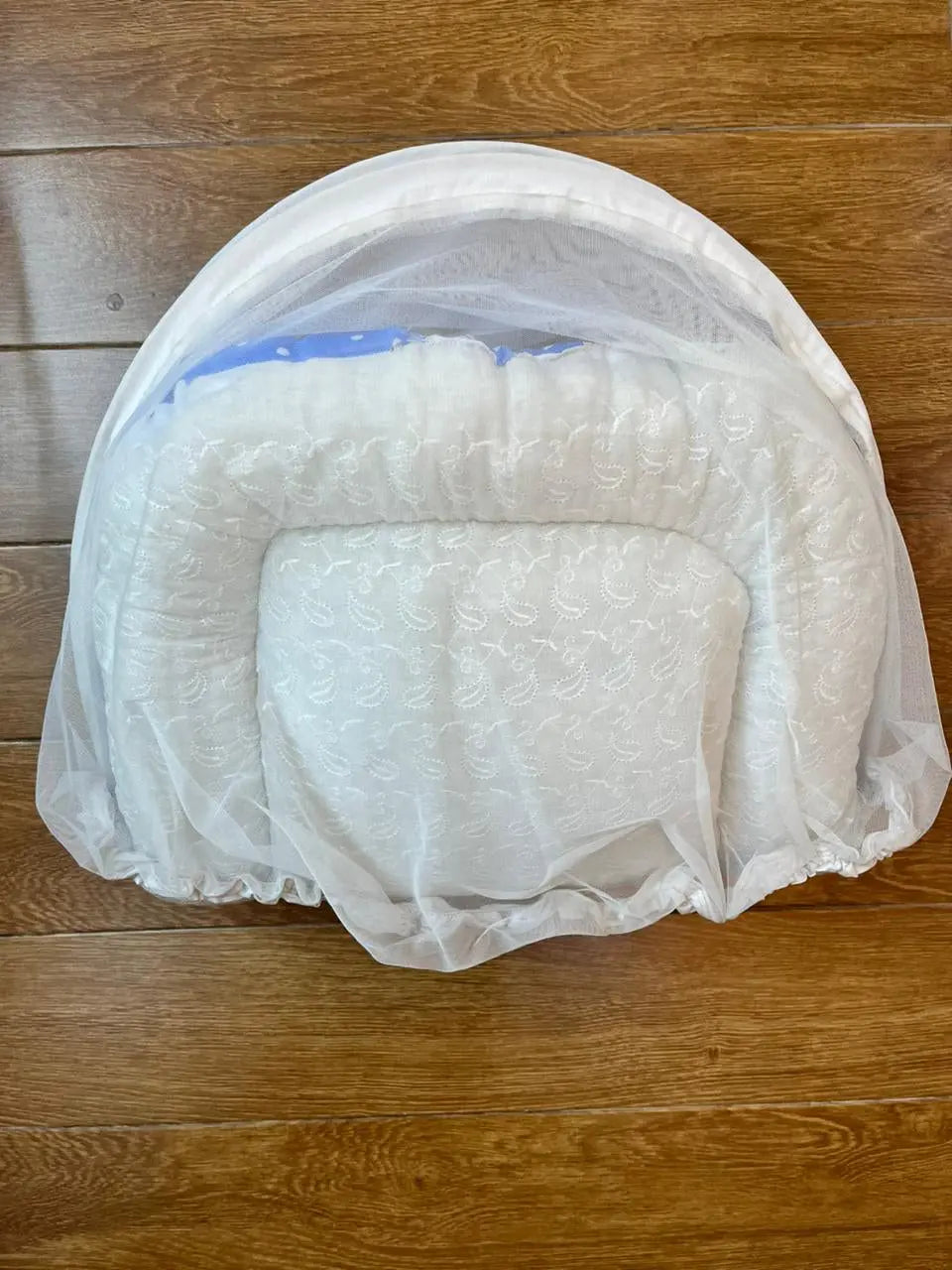 Baby Net Bed With Pillow | Light blue big bot  Chicken