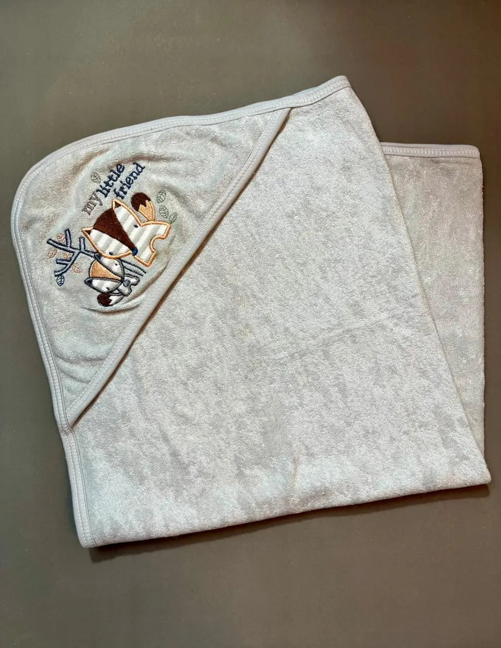 Soft Baby Hooded Towel – Gentle Cotton Fabric, Perfect for Newborn Bath Time (0–2 Years)