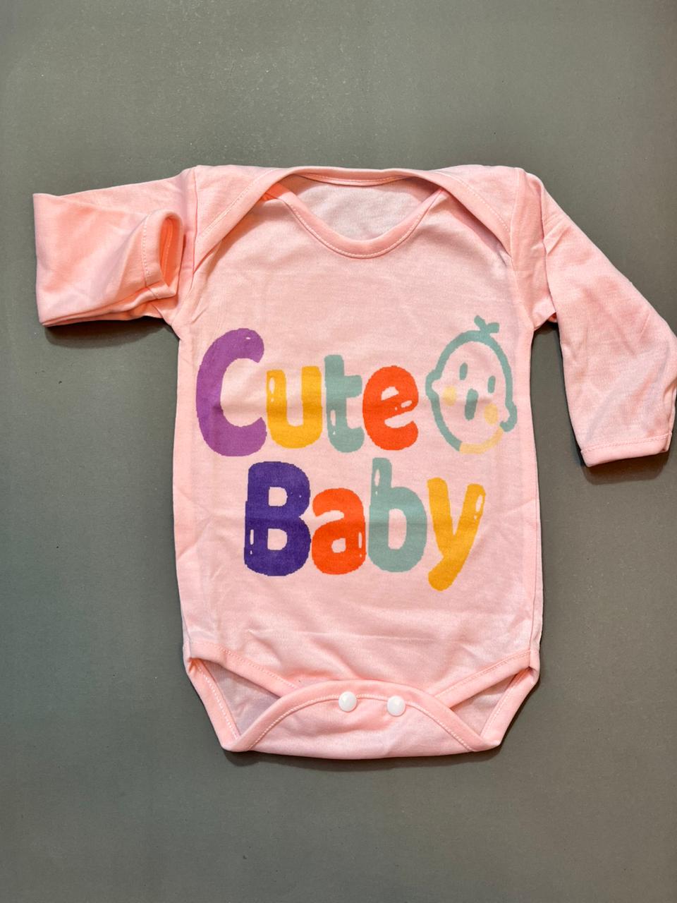 Half Body Romper Set Pack  of 3 – Soft Cotton, Comfortable & Easy Snap Closure (0–6 Months)