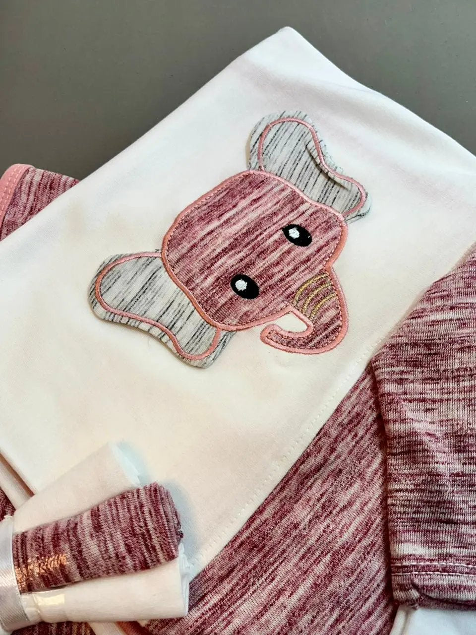 Baby Elephant Clothing Set – 6-Piece Soft Cotton Outfit for Newborn (0–12 months)